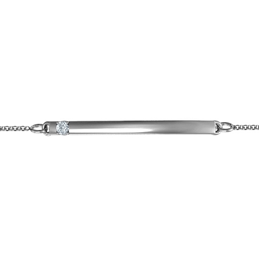 Personalized Birthstone Bar Bracelet with 1-5 stones 