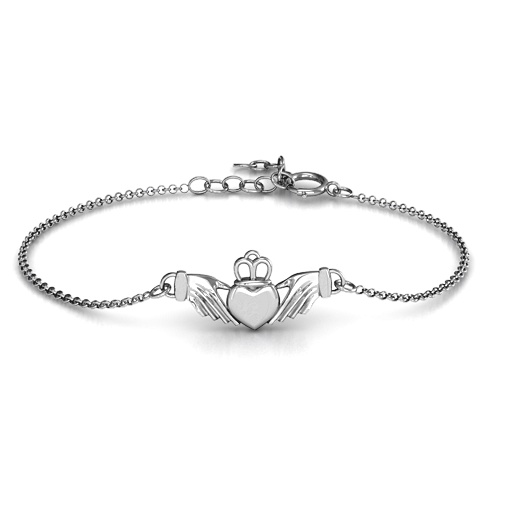 Personalized Classic Claddagh Bracelet