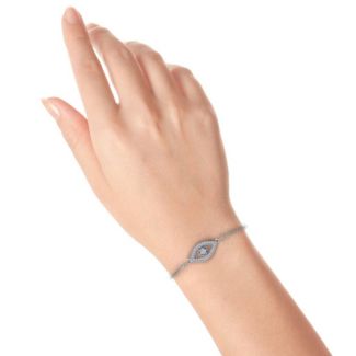 Personalized Evil Eye Bracelet with Accents