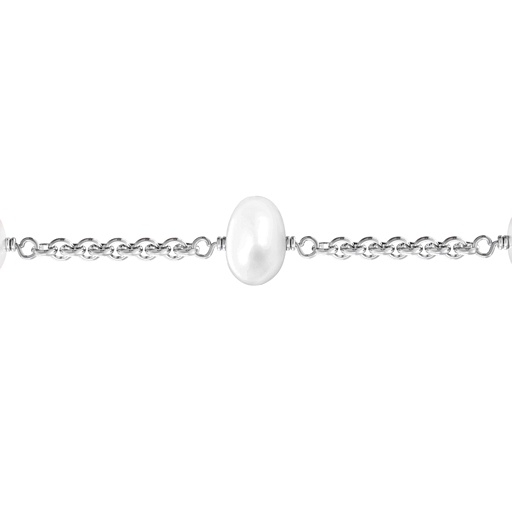 Personalized Linked Freshwater Pearl Bracelet