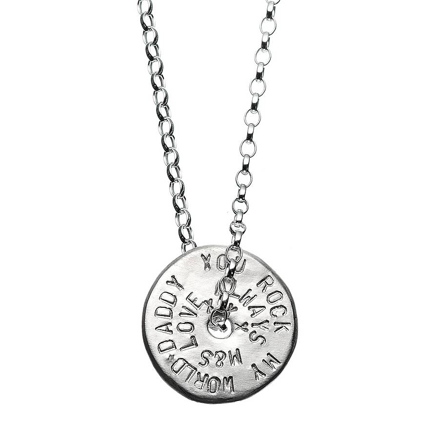 Mens Personalized Love Bead Necklace