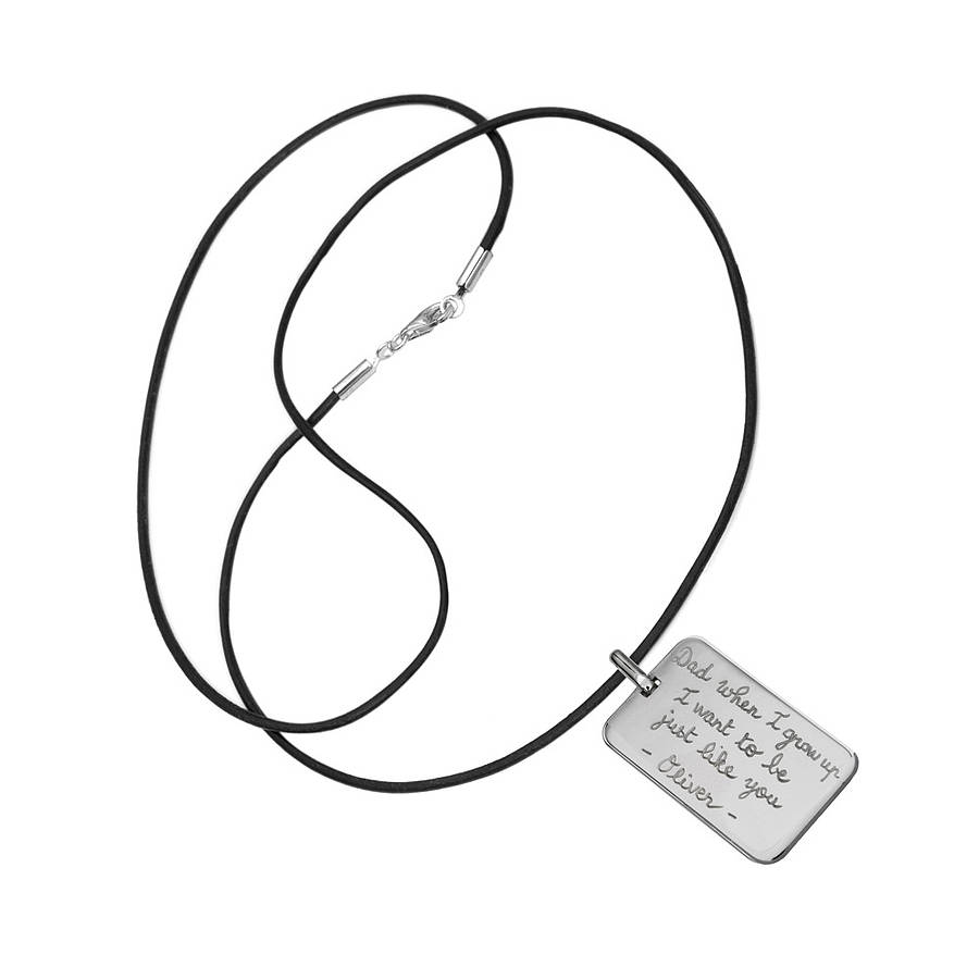 Mens Personalized Dog Tag Necklace