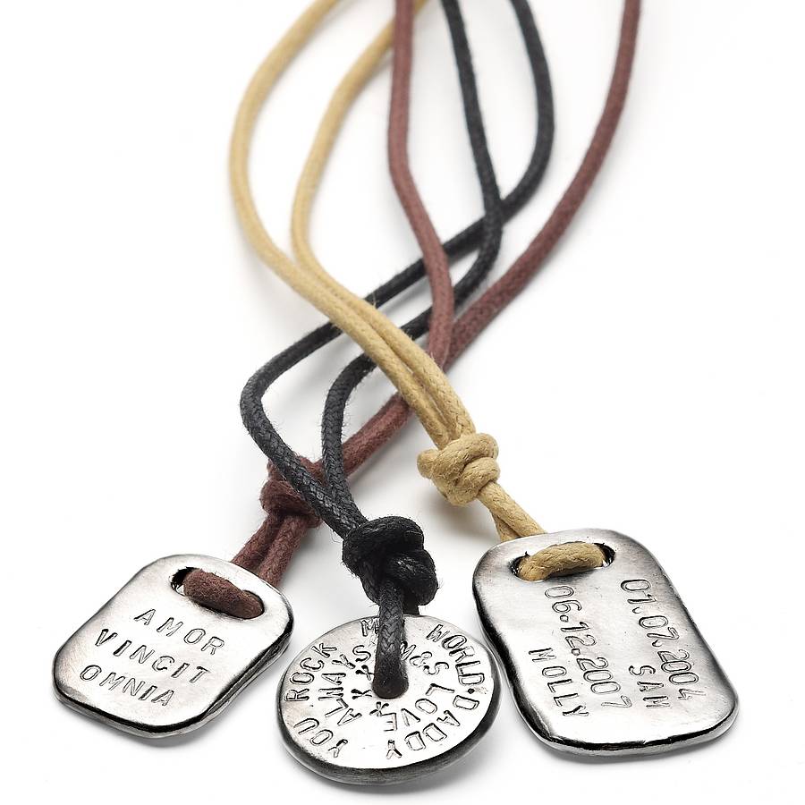 Mens Personalized Love Bead Necklace